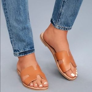 Madden Girl “H” Cut Out Slide Sandal